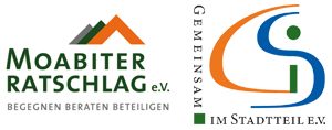 Logo des Moabiter Ratschlag e.V. und Gemeinsam im Stadtteil e.V.